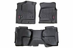 Rough Country Suspension Systems - Rough Country Fr/Rr Floor Liners-Black, 14-18 Silverado/Sierra Ext; M-21412 - Image 1