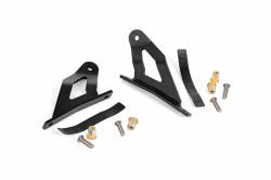 Rough Country Suspension Systems - Rough Country Upper Windshield 50" Light Bar Mounts-Black, for Titan; 70512 - Image 2