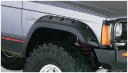 Bushwacker - Bushwacker Cut-Out Style Front/Rear Fender Flares-Black, for Jeep XJ; 10911-07 - Image 3