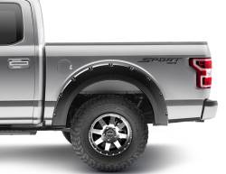 Bushwacker - Bushwacker Pocket Style Rear Fender Flares-Black, Ford F-150; 20092-02 - Image 1