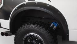 Bushwacker - Bushwacker Pocket Style Rear Fender Flares-Black, Ford F-150; 20098-02 - Image 1