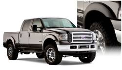 Bushwacker - Bushwacker Extend-a-Fender Front/Rear Fender Flares-Black, Super Duty; 20928-02 - Image 1