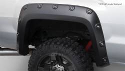 Bushwacker - Bushwacker Boss Pocket Style Rear Fender Flares-Black, GMC Sierra; 40118-02 - Image 1