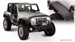 Bushwacker - Bushwacker Flat Style Front/Rear Fender Flares-Black, for Jeep JK; 10919-07 - Image 1