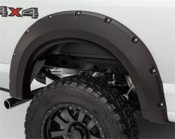 Bushwacker - Bushwacker Max Pocket Style Rear Fender Flares-Black, Silverado; 40098-02 - Image 1