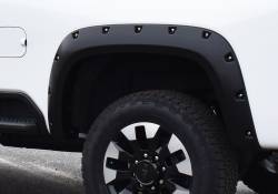 Bushwacker - Bushwacker Pocket Style Rear Fender Flares-Black, Silverado; 40154-02 - Image 1