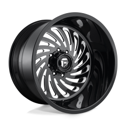 Fuel Off-Road - Fuel Off-Road FF028 20x12 Blank -40mm Black Gloss & Machined; FF028MD2012XXE - Image 2