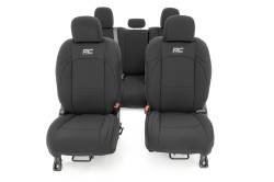 Rough Country Suspension Systems - Rough Country Front/Rear Seat Covers-Black, for Gladiator JT; 91038 - Image 4