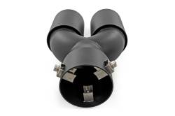 Rough Country Suspension Systems - Rough Country Clamp-On Dual Exhaust Tip-Black 2.5"-3" Inlet; 96050 - Image 5
