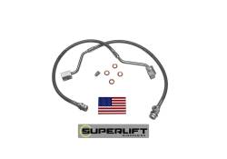 Superlift - Superlift Front Stainless Brake Lines 4"-6" Lifts-Pair, 90-96 F-150 4WD; 91310 - Image 1