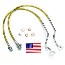 Superlift - Superlift Front Stainless Brake Lines 4"-8" Lifts-Pair, 99-04 Super Duty; 91510 - Image 1