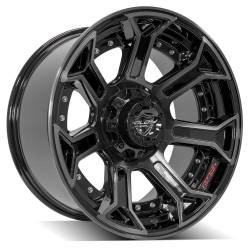 4PLAY - 4PLAY Wheels 4P70 20x10 6x135/5.5 -18mm Black/Brushed; 4P70-20100-6D55-18BBT - Image 2