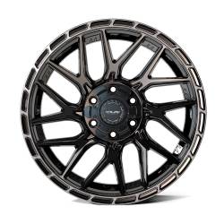 4PLAY - 4PLAY Wheels 4PS28 18x9 6x5.5/135 18mm Black/Brushed; 4PS28-18090-6D55-18BBT - Image 3