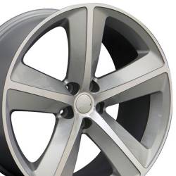 OE Wheels LLC - OE Wheels DG05 20x9 5x115 20mm Silver/Machined; DG05-20090-5115-20MS - Image 1