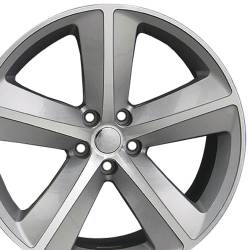 OE Wheels LLC - OE Wheels DG05 20x9 5x115 20mm Silver/Machined; DG05-20090-5115-20MS - Image 4