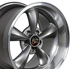 OE Wheels LLC - OE Wheels FR01 17x10.5 5x4.5 27mm Anthracite/Machined; FR01-17105-5450-27AM - Image 2