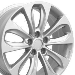 OE Wheels LLC - OE Wheels HY02 18x7.5 5x4.5 48mm Silver; HY02-18075-5450-48S - Image 2