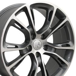 OE Wheels LLC - OE Wheels JP16 20x8.5 5x5.0 42mm Gunmetal/Machined; JP16-20085-5500-42MG - Image 2