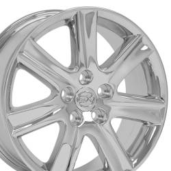 OE Wheels LLC - OE Wheels LX12 17x7 5x4.5 45mm Chrome; LX12-17070-5450-45C - Image 2