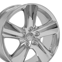 OE Wheels LLC - OE Wheels LX19 18x8 5x4.5 35mm Chrome; LX19-18080-5450-35C - Image 2