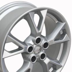 OE Wheels LLC - OE Wheels NS21 18x8 5x4.5 50mm Silver; NS21-18080-5450-50S - Image 4