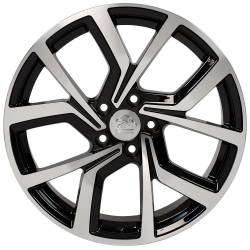 OE Wheels LLC - OE Wheels VW29 18x8 5x112 42mm Black/Machined; VW29-18080-5112-42MB - Image 4