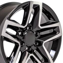 OE Wheels LLC - OE Wheels CV34 18x8.5 6x5.5 26mm Black/Machined; CV34-18085-6550-26MB - Image 2