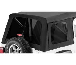 Bestop - Bestop Soft Top Replacement Window Set-Black Denim, for Jeep CJ7/YJ; 58599-15 - Image 1