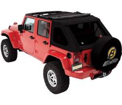 Bestop - Bestop Replace-A-Top for Trektop-Black Twill, for Jeep JK 4dr.; 59723-17 - Image 1