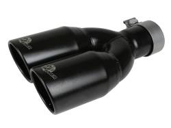 aFe Power - aFe Power 2.5" IN/3.5" OUT Bolt-On Black Stainless Exhaust Tip; 49T25374-B12 - Image 1