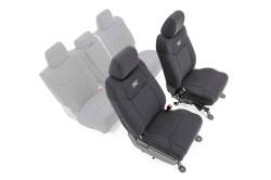 Rough Country Suspension Systems - Rough Country Front Seat Covers-Black, for 14-21 Tundra; 91026A - Image 1