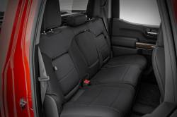 Rough Country Suspension Systems - Rough Country Front Seat Covers-Black, 19-24 Silverado/Sierra Crew; 91039 - Image 5