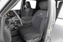 Rough Country Suspension Systems - Rough Country Front/Rear Seat Covers-Black, for 19-24 Ram 2500/3500 Crew; 91044 - Image 3