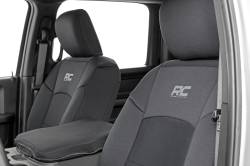 Rough Country Suspension Systems - Rough Country Front/Rear Seat Covers-Black, for 19-24 Ram 2500/3500 Crew; 91044 - Image 9