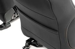 Rough Country Suspension Systems - Rough Country Front/Rear Seat Covers-Black, for 16-23 Tacoma Double; 91031 - Image 7