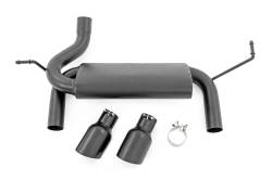 Rough Country Suspension Systems - Rough Country Axle-Back Dual Exhaust System-Black, for Wrangler JK; 96002A - Image 3