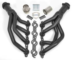Hedman Hedders - 67-69 CAMARO LS SWAP HEADERS; MID-LENGTH; STAINLESS STEEL- BLACK MAXX - Image 2