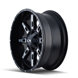 Ion Alloy - Ion Alloys 184 20x9 8x180 0mm Black Matte & Machined; 184-2978M - Image 3