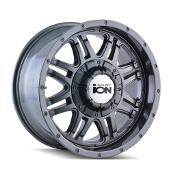 Ion Alloy - Ion Alloys 186 17x8 5x135/5.5 10mm Gray Gloss; 186-7854G - Image 2