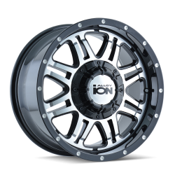 Ion Alloy - Ion Alloys 186 18x9 6x5.5/135 18mm Machined & Black Matte; 186-8937B18 - Image 2