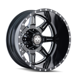 Mayhem - Mayhem Wheels 8101 MONSTIR 19.5x6.75 8x170 -143mm Black/Machined; 8101-9670MR - Image 1