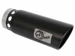 aFe Power - aFe Power 5" IN/6" OUT Bolt-On Matte Black Stainless Exhaust Tip; 49T50601-B161 - Image 1