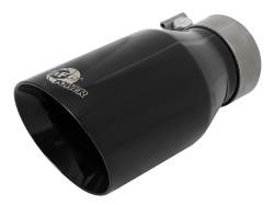 aFe Power - aFe Power 3" IN/4.5" OUT Bolt-On Matte Black SS Exhaust Tip; 49T30454-B092 - Image 1