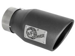 aFe Power - aFe Power 3" IN/4.5" OUT Bolt-On Matte Black SS Exhaust Tip; 49T30451-B091 - Image 1