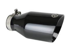 aFe Power - aFe Power 2.5" IN/4.5" OUT Bolt-On Black Stainless Exhaust Tip; 49T25454-B091 - Image 1