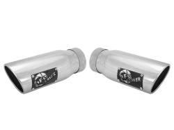 aFe Power - aFe Power 3.5" IN/4.5" OUT Bolt-On Polished Stainless Exhaust Tips; 49T35456-P12 - Image 1