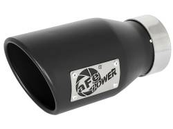 aFe Power - aFe Power 3" IN/4.5" OUT Bolt-On Matte Black Stainless Exhaust Tip; 49T30452-B09 - Image 1