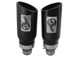 aFe Power - aFe Power OEM IN/5" OUT Bolt-On Matte Black Stainless Exhaust Tips; 49C42046-B - Image 2