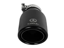 aFe Power - aFe Power 2.5" IN/4" OUT Bolt-On Matte Black Stainless Exhaust Tip; 49T25404-B08 - Image 3