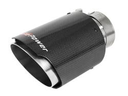 aFe Power - aFe Power 2.5" IN/4" OUT Bolt-On Carbon Fiber Exhaust Tip; 49T25404-C07 - Image 1